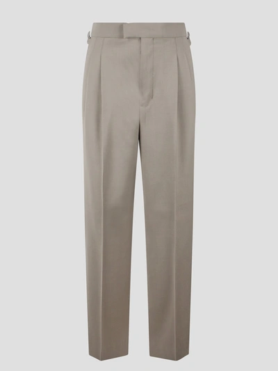 Ami Alexandre Mattiussi High Waist Large Trousers In Neutrals