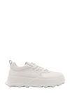 JIL SANDER LEATHER SNEAKERS WITH PERFORATED TOE