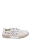 FENDI LEATHER SNEAKERS WITH FF LATERAL LOGO