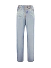 Diesel Vintage-inspired Stretch Denim Print Pants For Women