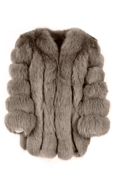WANAN TOUCH PARIS KAKI JACKET IN FOX FUR