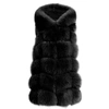 Wanan Touch Calere Dark Gey Vest In Fox Fur
