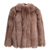 Wanan Touch Reine Brown Fox Fur Jacket
