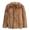 Wanan Touch Reine Brown Fox Fur Jacket