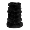Wanan Touch Calere Dark Gey Vest In Fox Fur