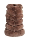 Wanan Touch Roxanne Brown Fox Fur Vest