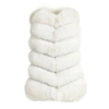 Wanan Touch Classy White Vest In Fox Fur