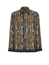Fendi Ff And Tools Print Silk Shirt