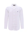 Polo Ralph Lauren Long-sleeve Button-up Shirt With Pointed Collar And Embroidered Logo