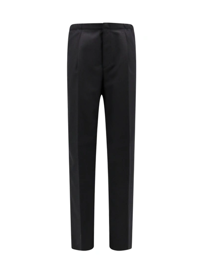 Fendi Wool Trouser With 'made In ' Label In Black