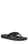 Teva Voya Canvas Flip Sandals In  Textural Black/ Grey