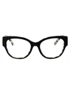 Dolce & Gabbana Eyewear Oval Frame Glasses In Black