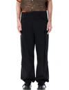 Msgm Utility Cargo Pant With Multiple Pockets In Black