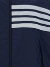 Thom Browne 4-bar Stripe Ripstop Hooded Gilet In Navy