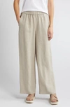 EILEEN FISHER EILEEN FISHER ORGANIC LINEN WIDE LEG PANTS