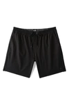 Billabong Men's Crossfire Elastic Hybrid Shorts In Black