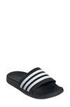 Adidas Originals Adidas Boys' Big Kids' Adilette Slide Sandals In Black/ White/ Black