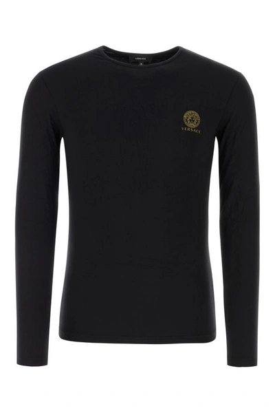 Versace Black Medusa Long Sleeve T-shirt