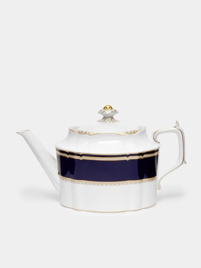 Royal Crown Derby Ashbourne Bone China Teapot In White