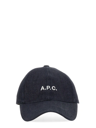 A.p.c. Charlie Baseball Hat In Blue