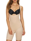 Tc Fine Intimates Extra Firm Control Open-bust Bodysuit In Beige