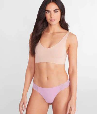 B.tempt'd By Wacoal B.bare Thong In Smoky Grape