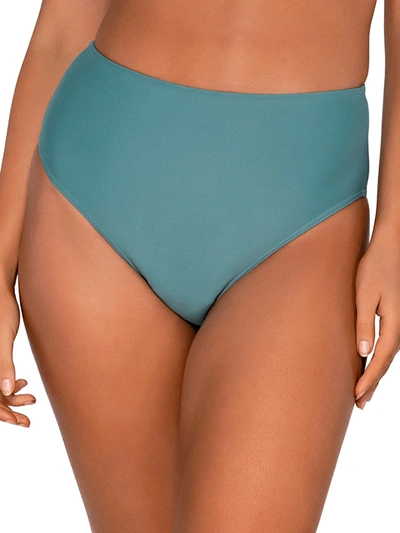 Sunsets High Road Bikini Bottom In Electric Blue