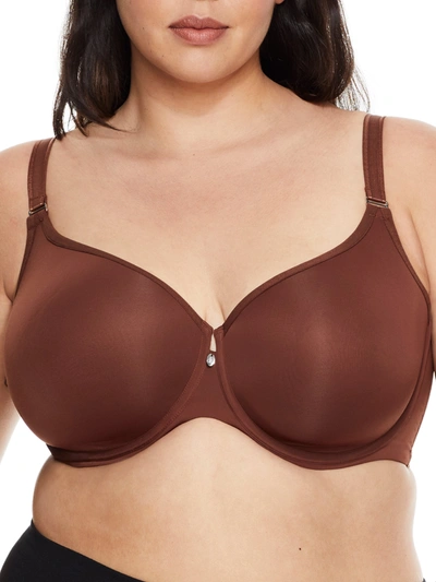 Curvy Couture Women's Tulip Smooth Convertible T-shirt Bra In Gold