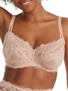 CAMIO MIO WOMEN'S LACE UNLINED SIDE SUPPORT BRA