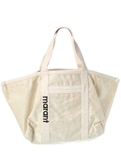 Isabel Marant Warden Canvas Tote In Beige
