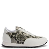 Giuseppe Zanotti Jimi Running Python-print Sneakers In White