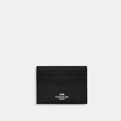 Coach Outlet Slim Id Card Case In Black