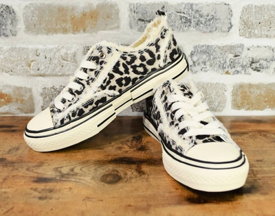 Very G Dako Fashion Sneakers In Leopard In White