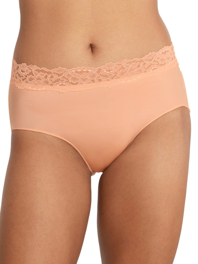 Camio Mio Shine Brief With Lace In Hazel