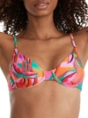 Beach Riot Palm Beach Camilla Bikini Top In Multi