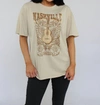 TRÈS BIEN NASHVILLE MUSIC CITY GRAPHIC TEE IN TAUPE