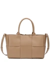 TIFFANY & FRED PARIS WOVEN SMOOTH LEATHER TOTE