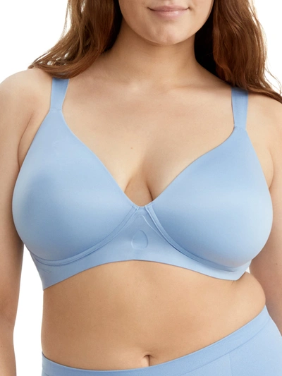 Bali Comfort Revolution Ultimate Wire-free Support T-shirt Bra In Blue Sky Ahead