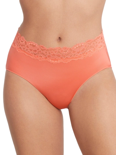 Camio Mio Shine Brief With Lace In Shell Pink