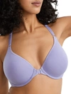 B.tempt'd By Wacoal Inspired Eyelet Front-close T-shirt Bra In Pale Iris