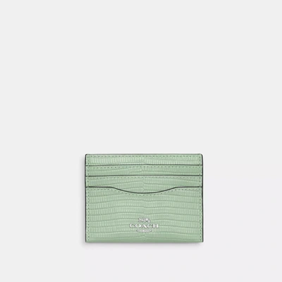 Coach Outlet Slim Id Card Case In Green