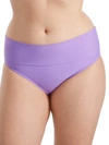 SUNSETS WOMEN'S FOLD-OVER HIGH-WAIST BIKINI BOTTOM