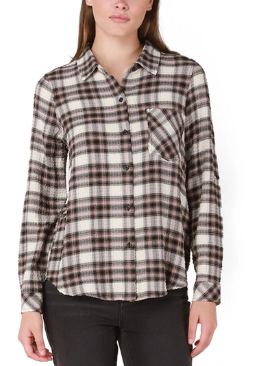 Black Tape Womens Blouse In Brown