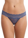 B.tempt'd By Wacoal Lace Kiss Bikini In Indigo Blue