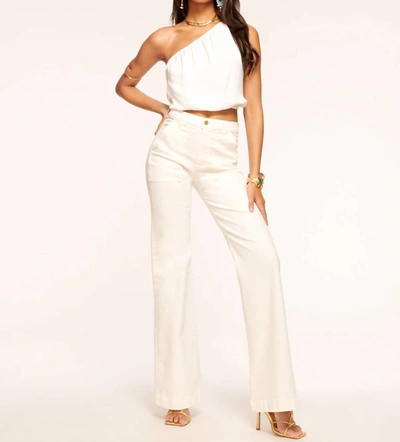 RAMY BROOK CLIFFORD WIDE LEG JEANS IN WHITE