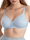 Vanity Fair Beauty Back Longline Wire-free T-shirt Bra In Silver