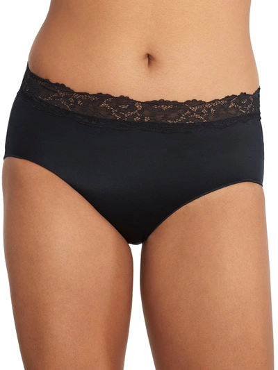 Camio Mio Shine Brief With Lace In Black