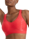 Bali Comfort Revolution Smart Sizes Bralette In Red Stone Dot