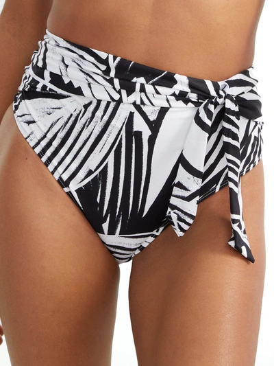 Panache Seychelles Midi Side-tie Bikini Bottom In Monochrome
