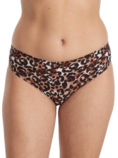 Tc Fine Intimates Wonderful Edge Matte Microfiber Hipster In Shadow Leopard